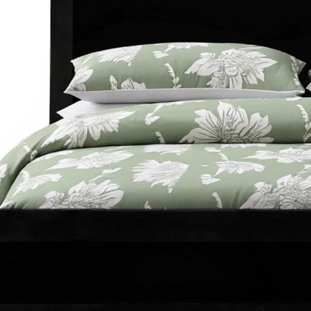 White Solid and Manufactured Wood Queen Bed Frame