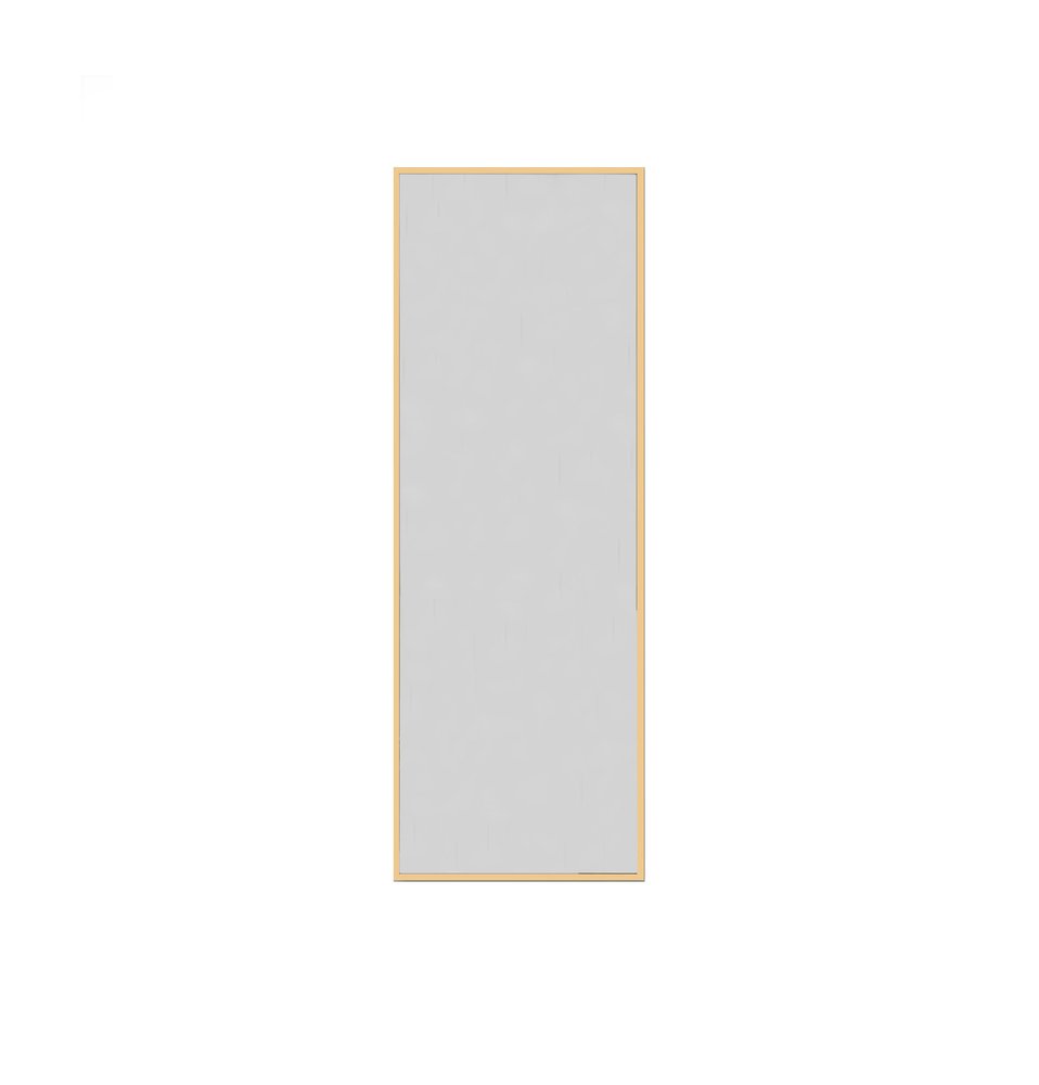 64" Silver Metal Freestanding and Wall Mount Accent Mirror