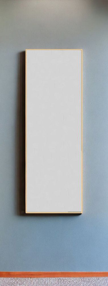 64" Silver Metal Freestanding and Wall Mount Accent Mirror