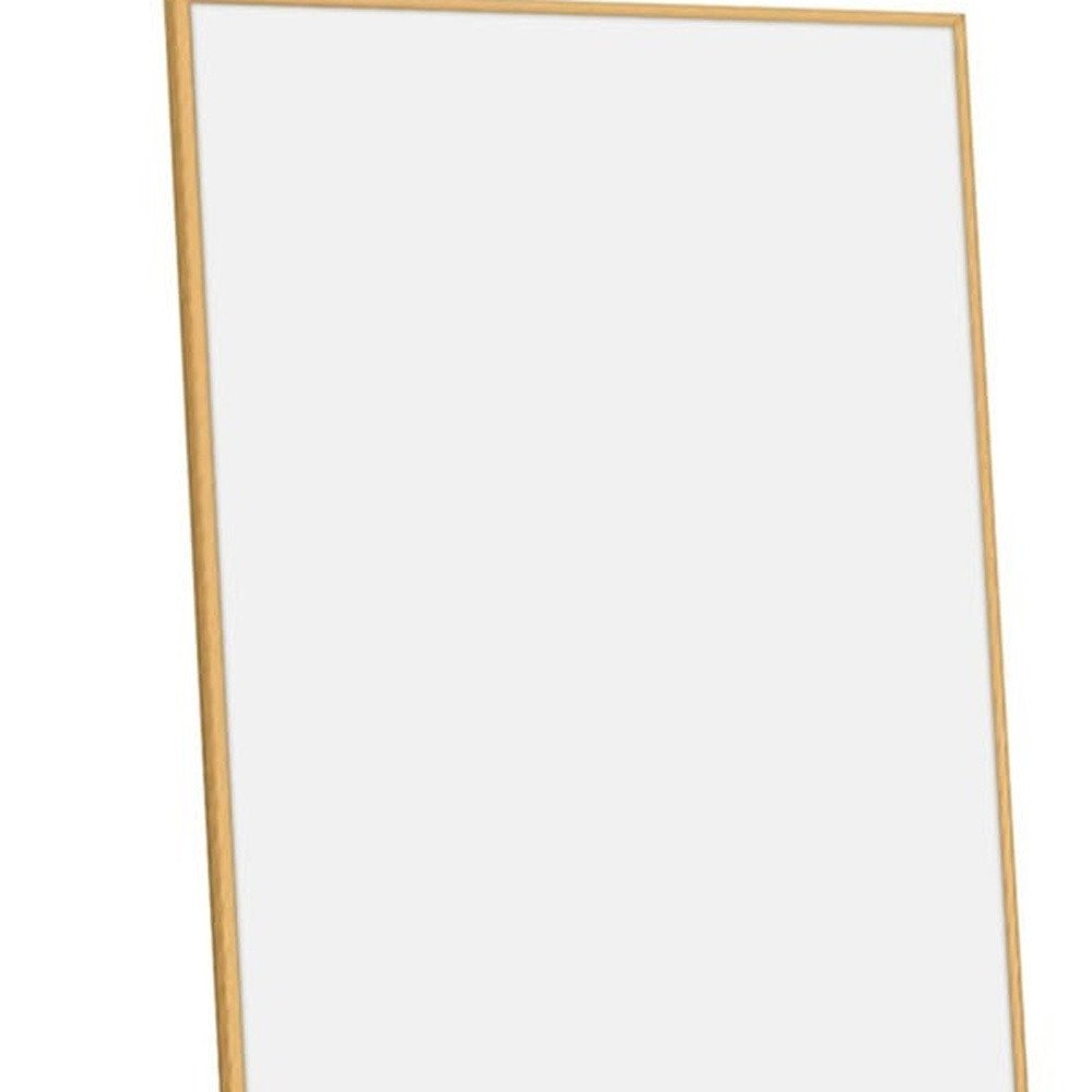 64" Silver Metal Freestanding and Wall Mount Accent Mirror