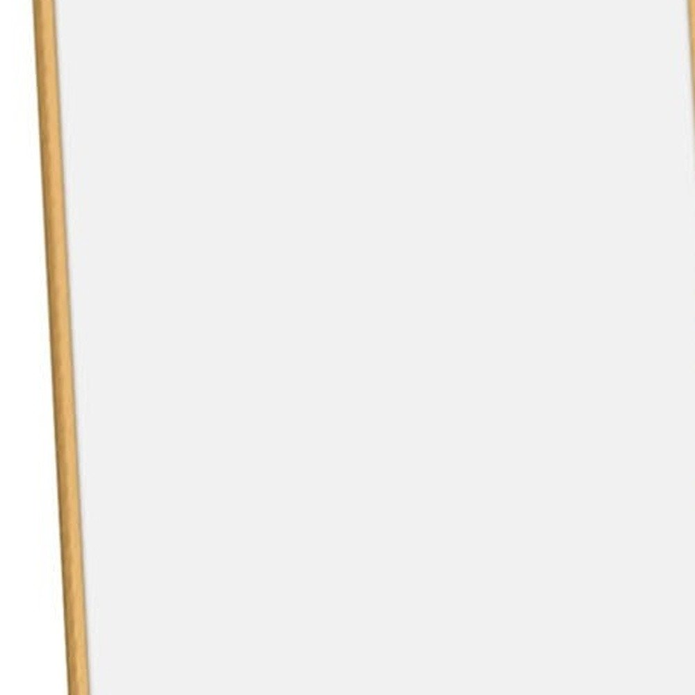 64" Silver Metal Freestanding and Wall Mount Accent Mirror