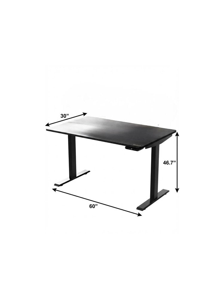 60" Adjustable Black Stainless Steel Standing Desk