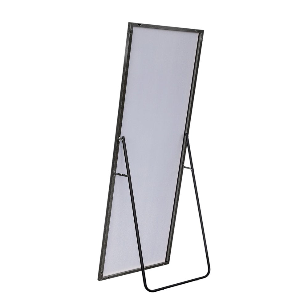 71" Black Metal Framed Standing Mirror