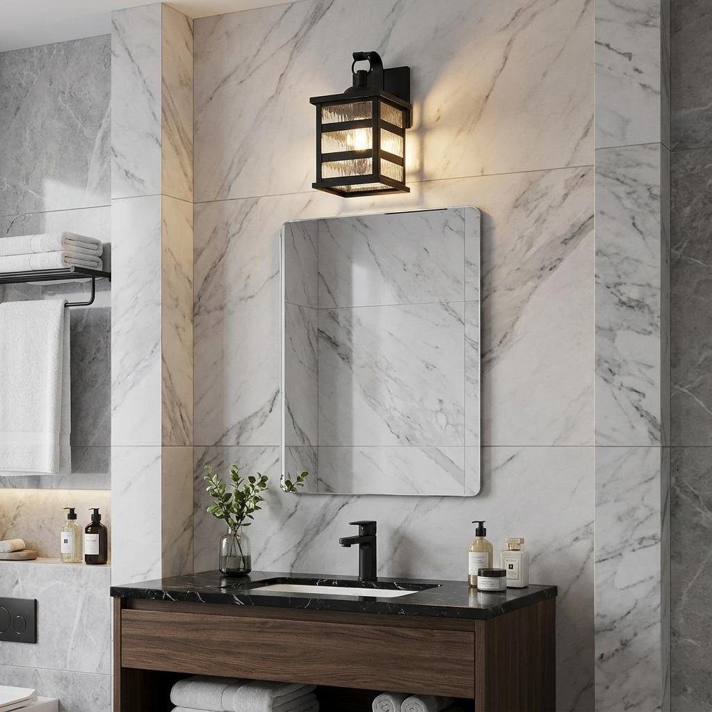 Morris 3-Light Matte Black Wall Light