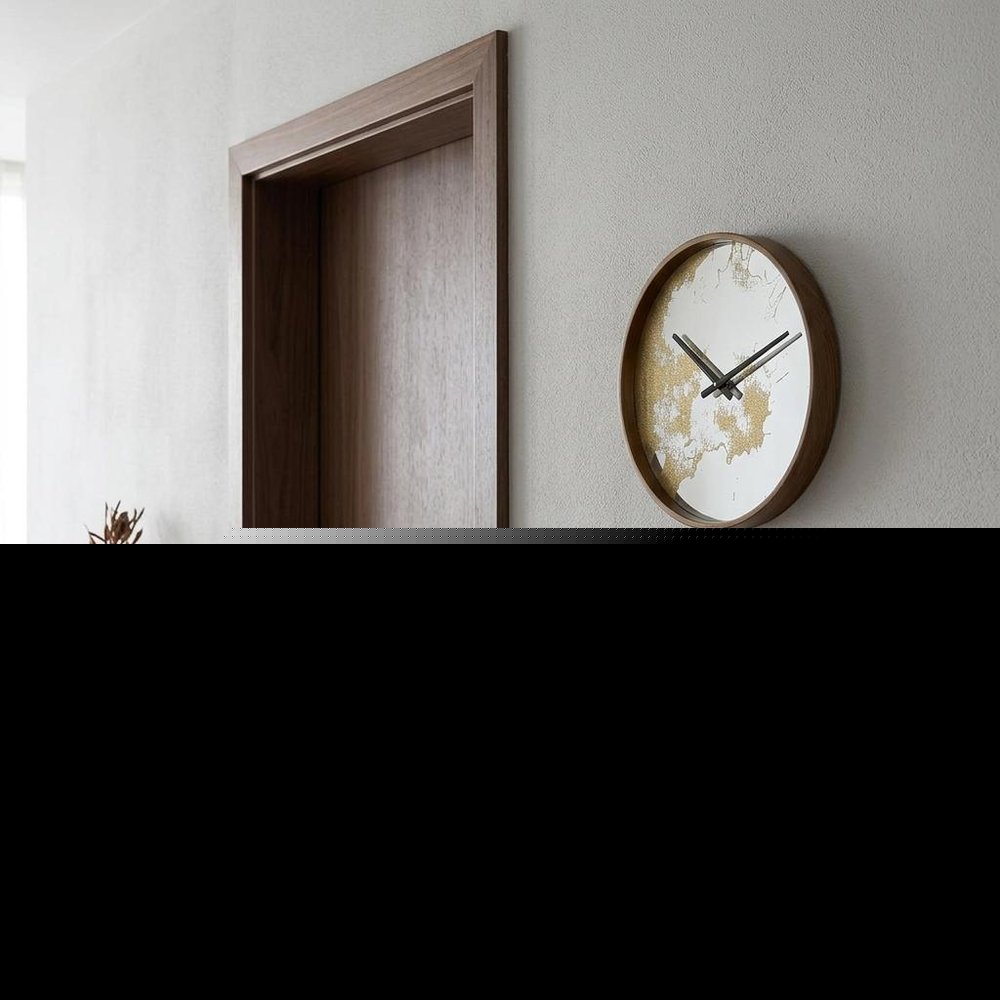 Gold Dust 14" Modern Round Wall Clock
