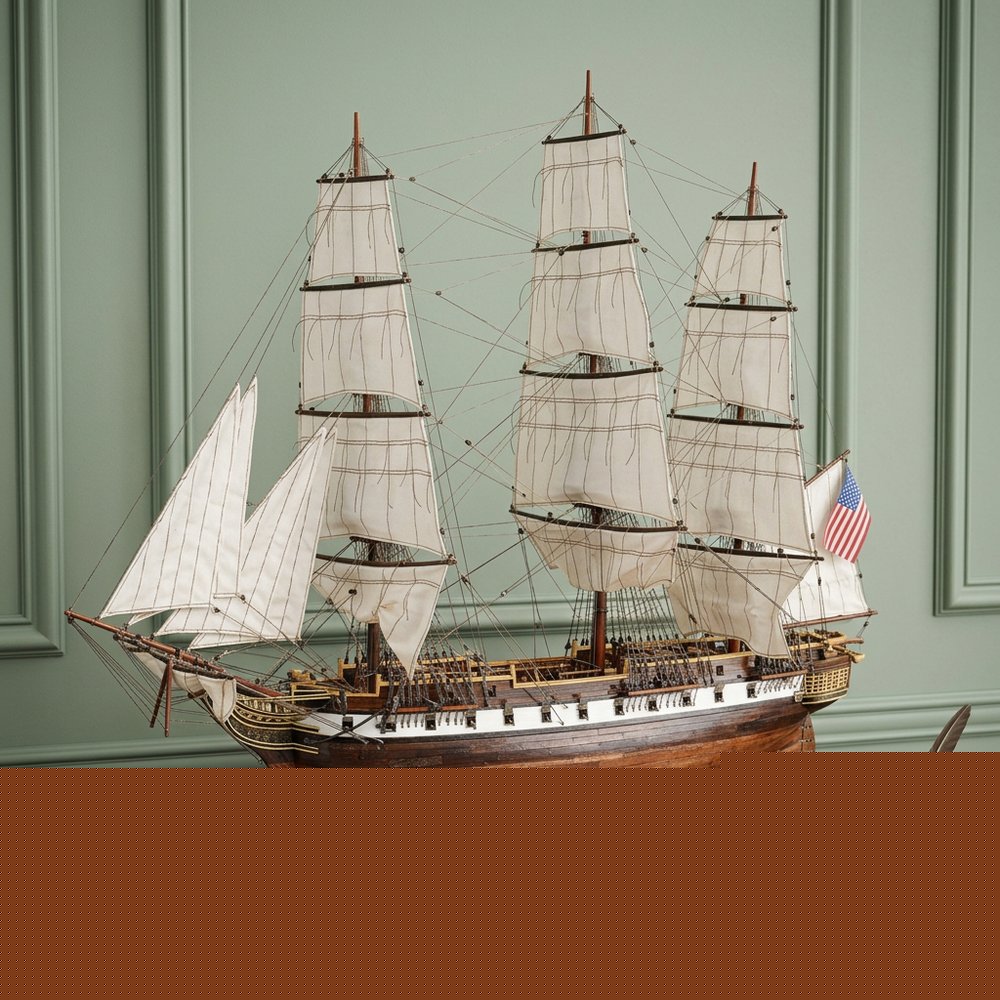 50" Wood Brown Hand Painted Sculpture