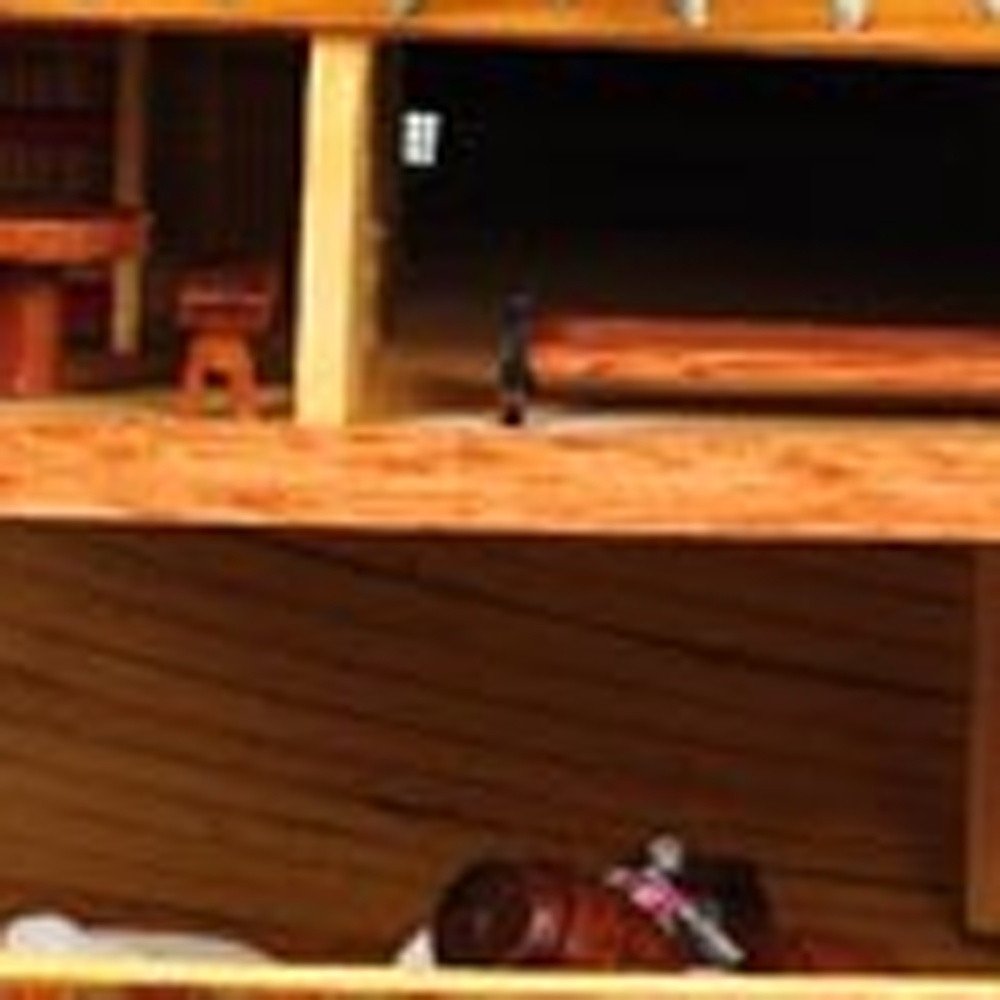 34" Wood Brown Solid Wood Hand Painted HMS Endeavour 1768 Open Hull Model Boat