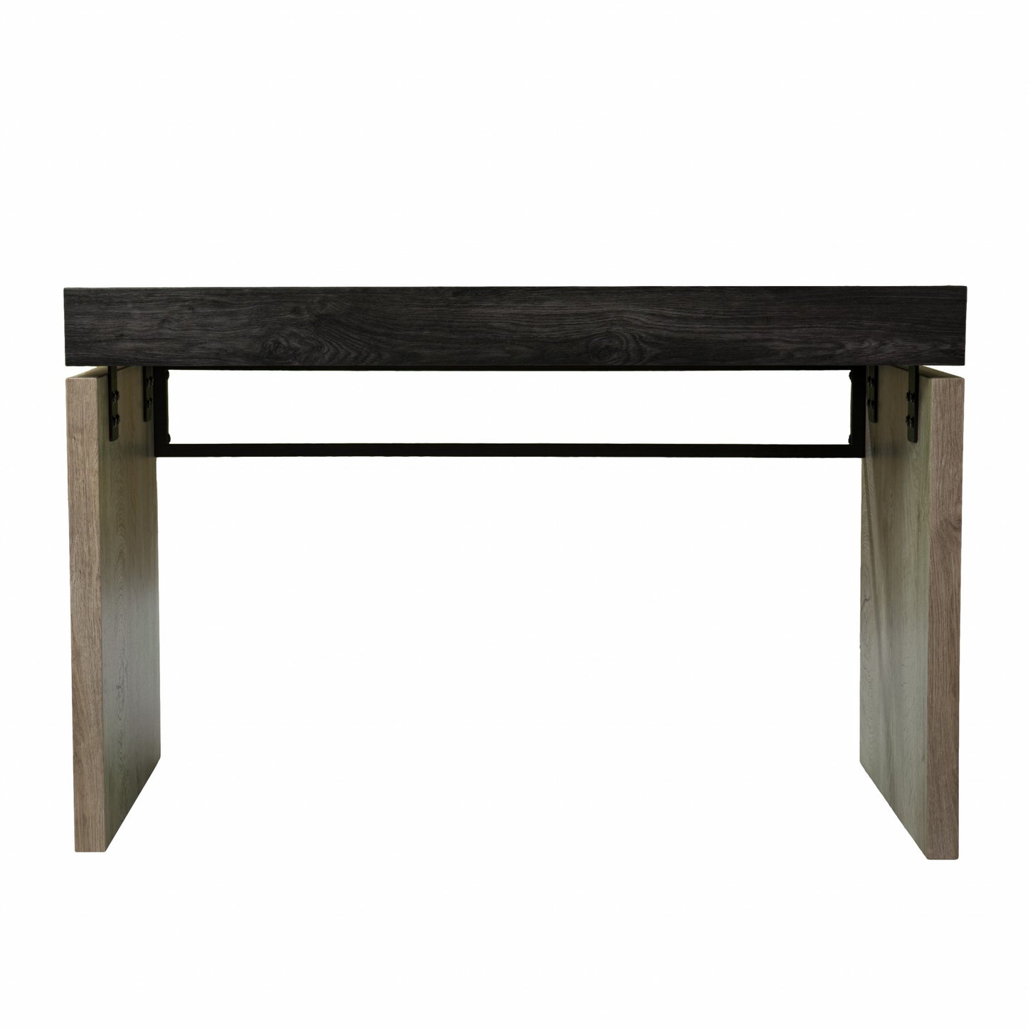 45" Black and Brown Writing Desk