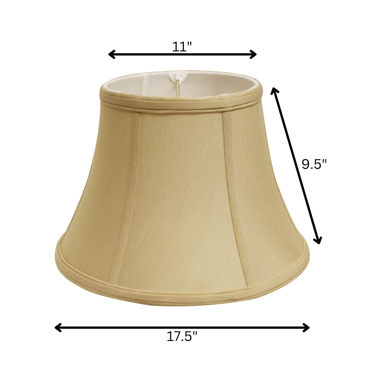 18" Pale Brown Drum No Slub Lampshade
