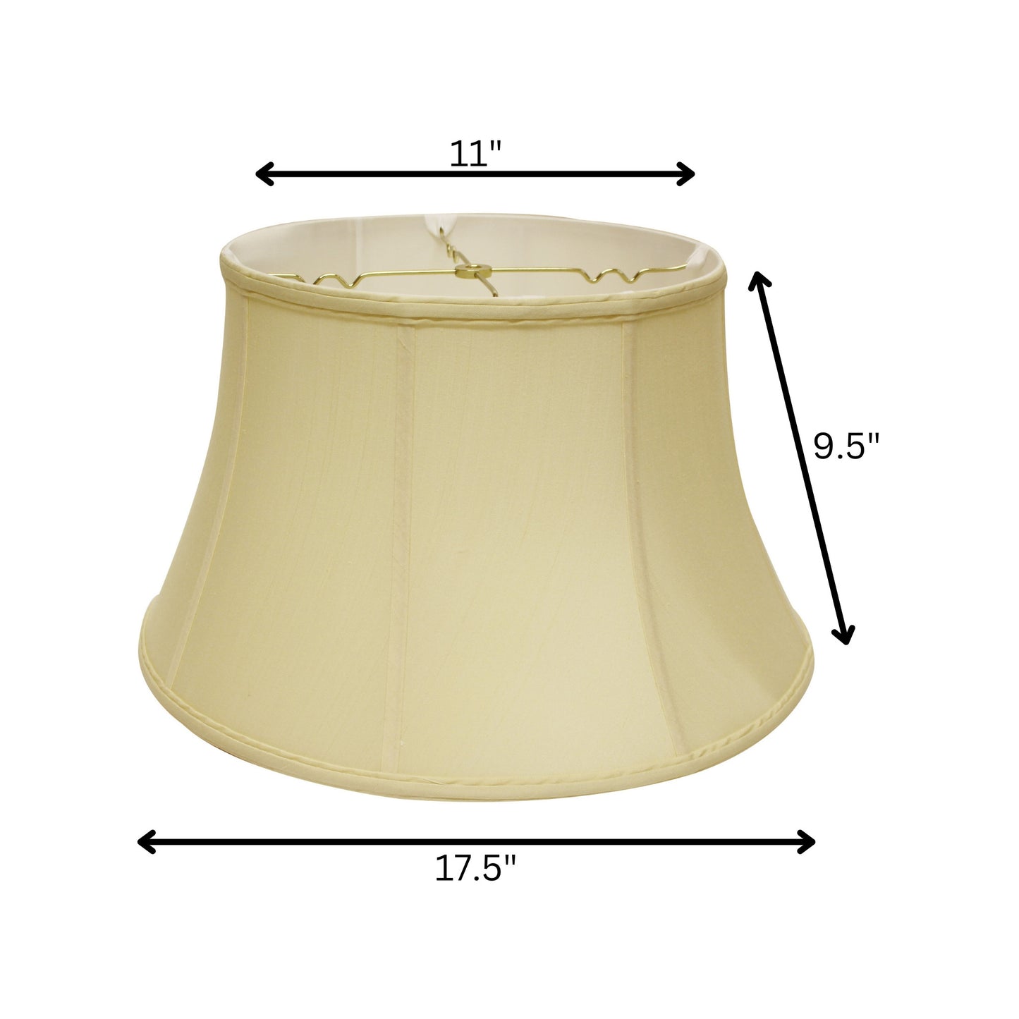 18" Antique White Drum Monay Shantung Lampshade