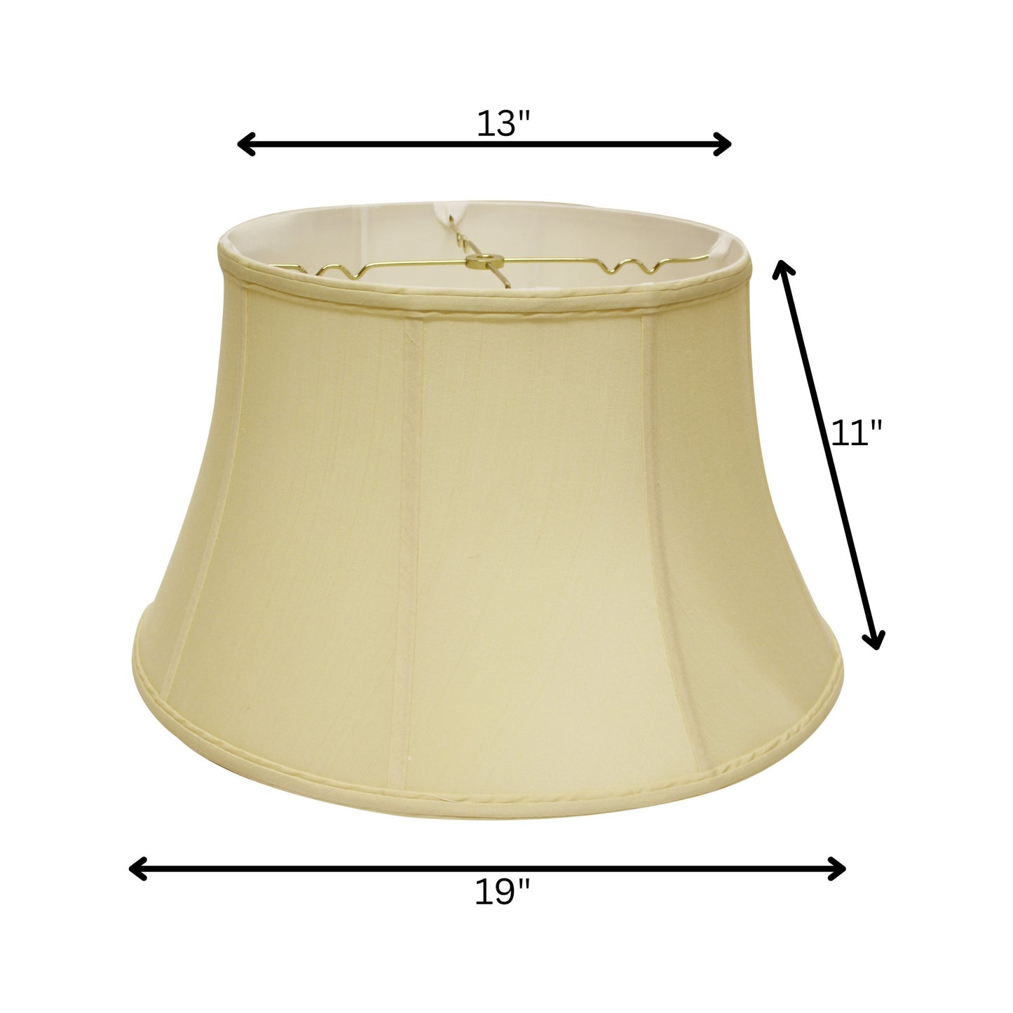 19" Pale Brown Drum Linen Lampshade