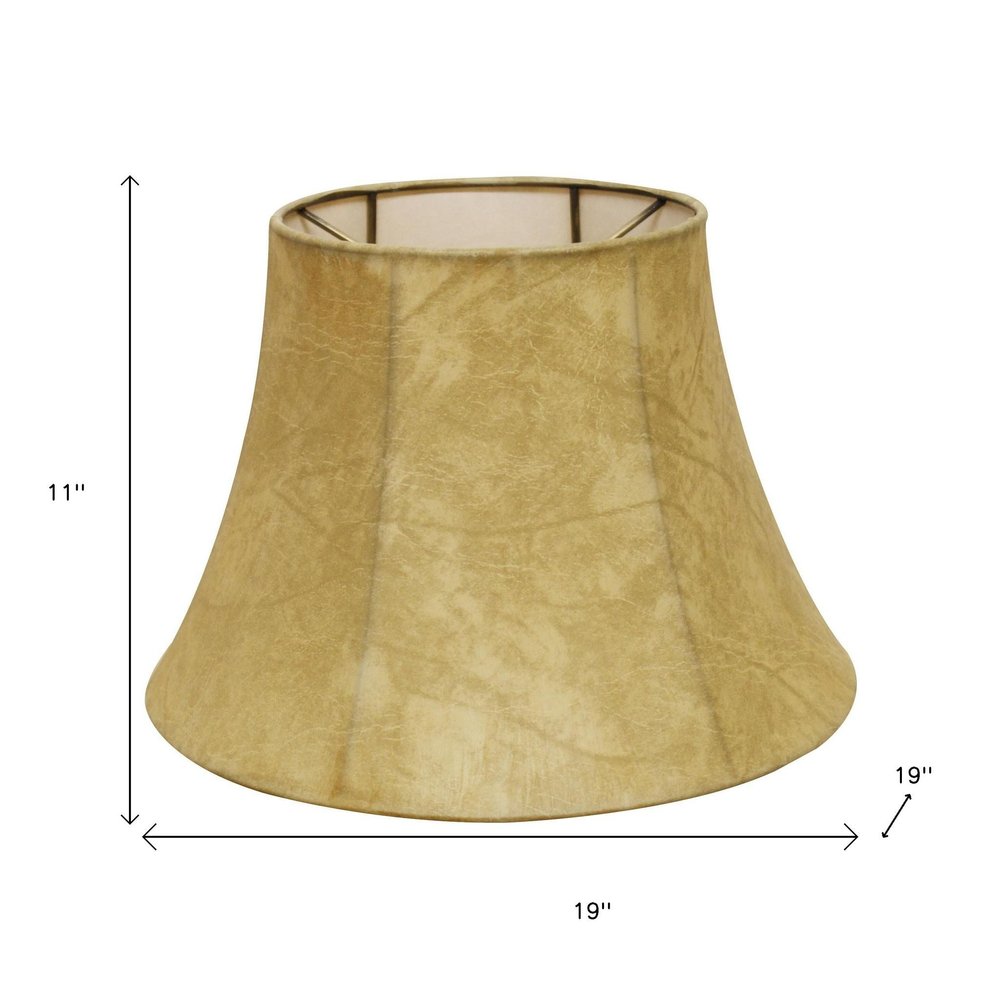 Brown Parchment Drum Lamp Shade