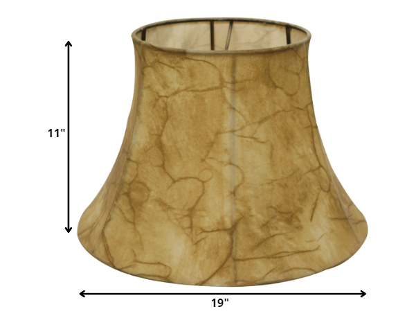 19" Antique Parchment Shallow Drum Parchment Lampshade