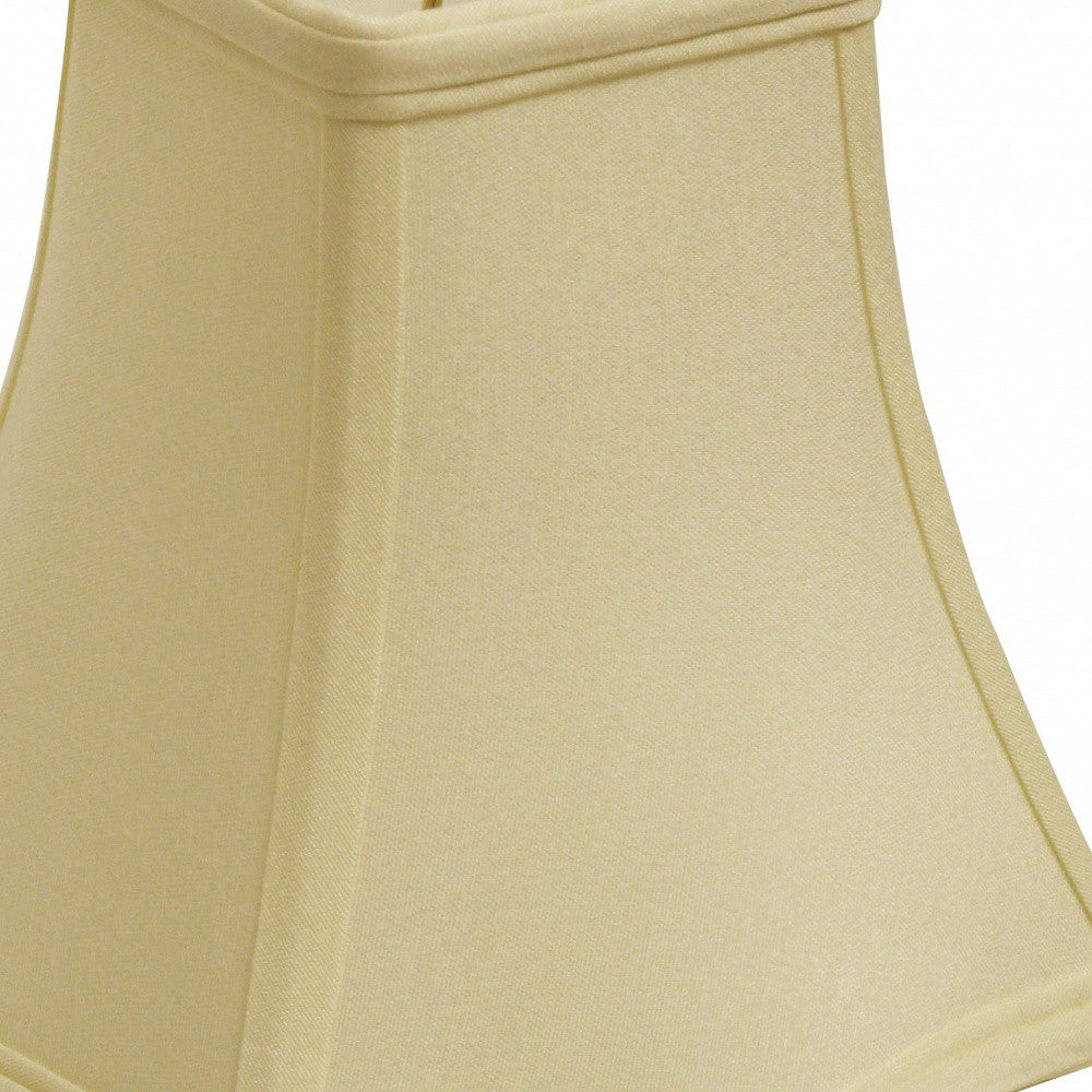 8" Ivory Premium Square No Slub Lampshade