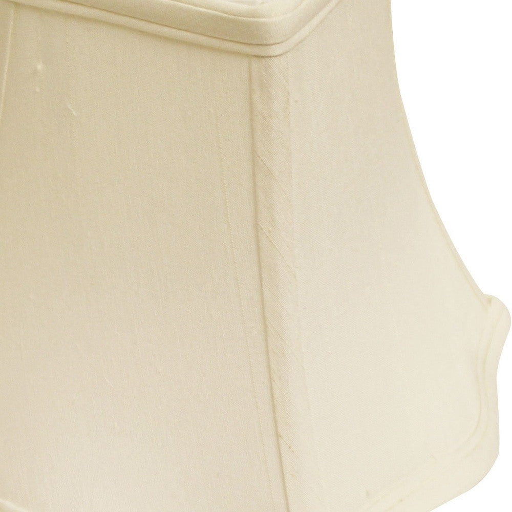 8" White Premium Square Monay Shantung Lampshade