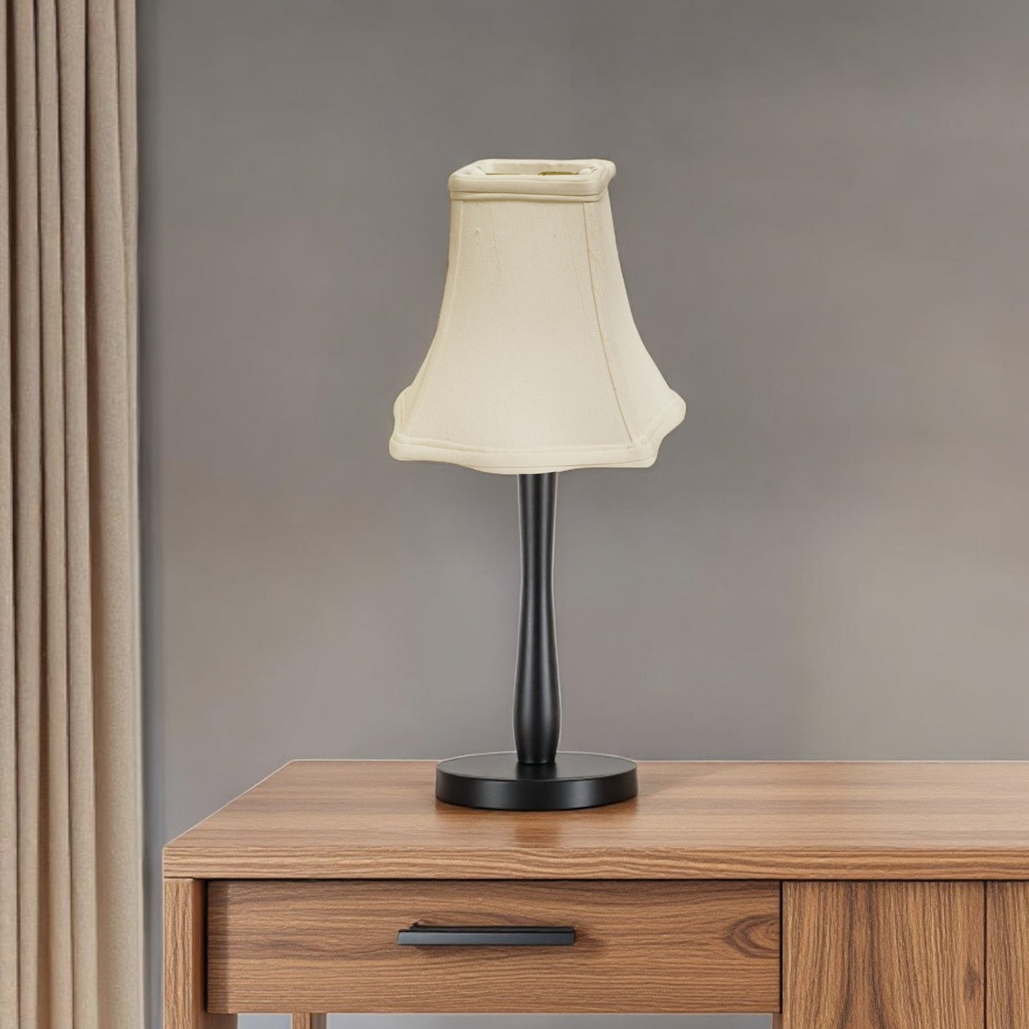 10" White Premium Square Monay Shantung Lampshade