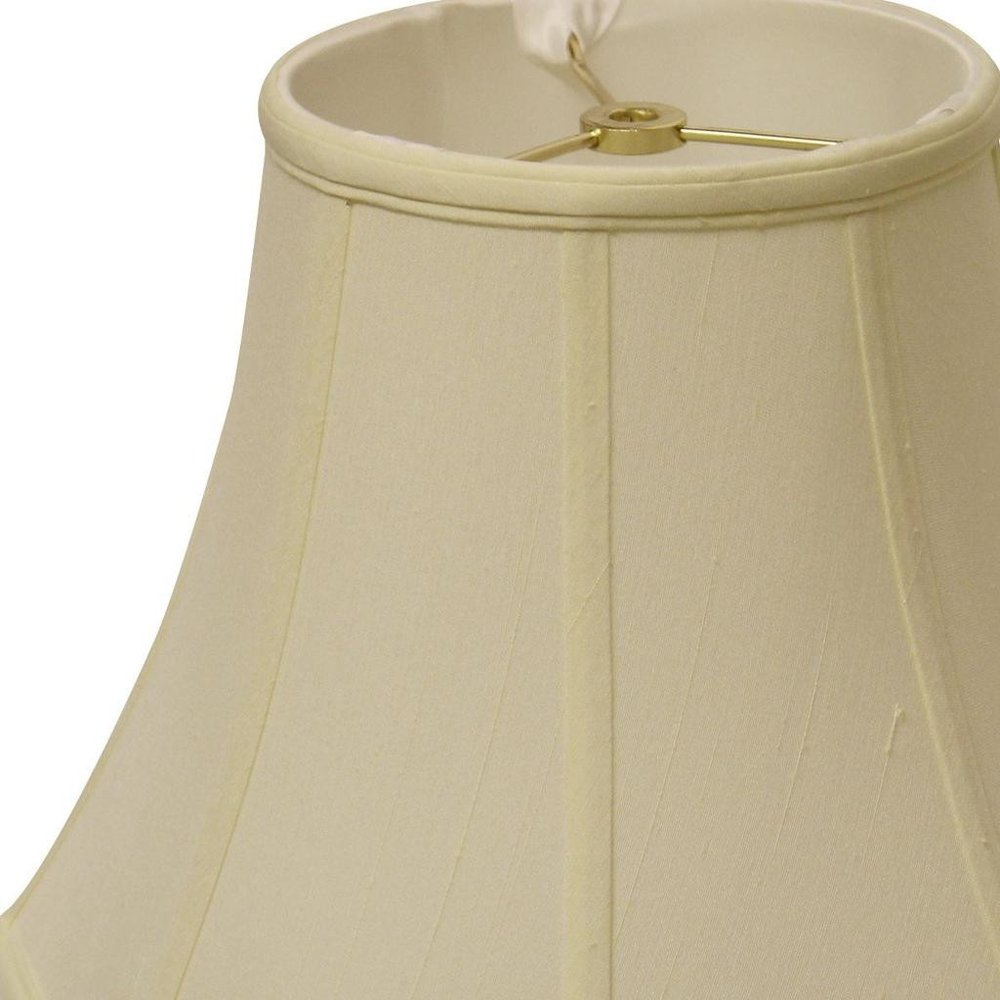 Ivory Monay Shantung Silk Bell Lamp Shade