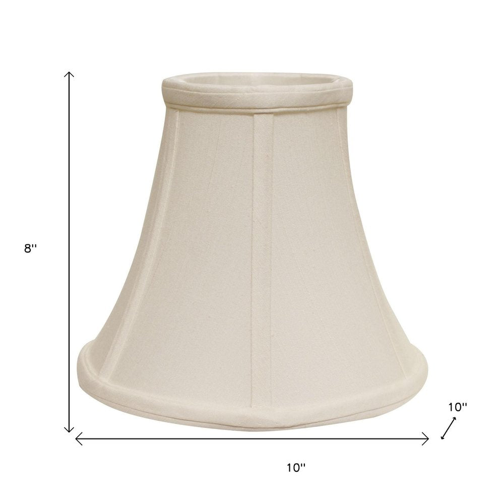 Off White Monay Shantung Silk Bell Lamp Shade