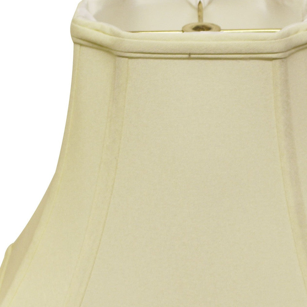 15" Ivory Inverted Rectangle Shantung Lampshade