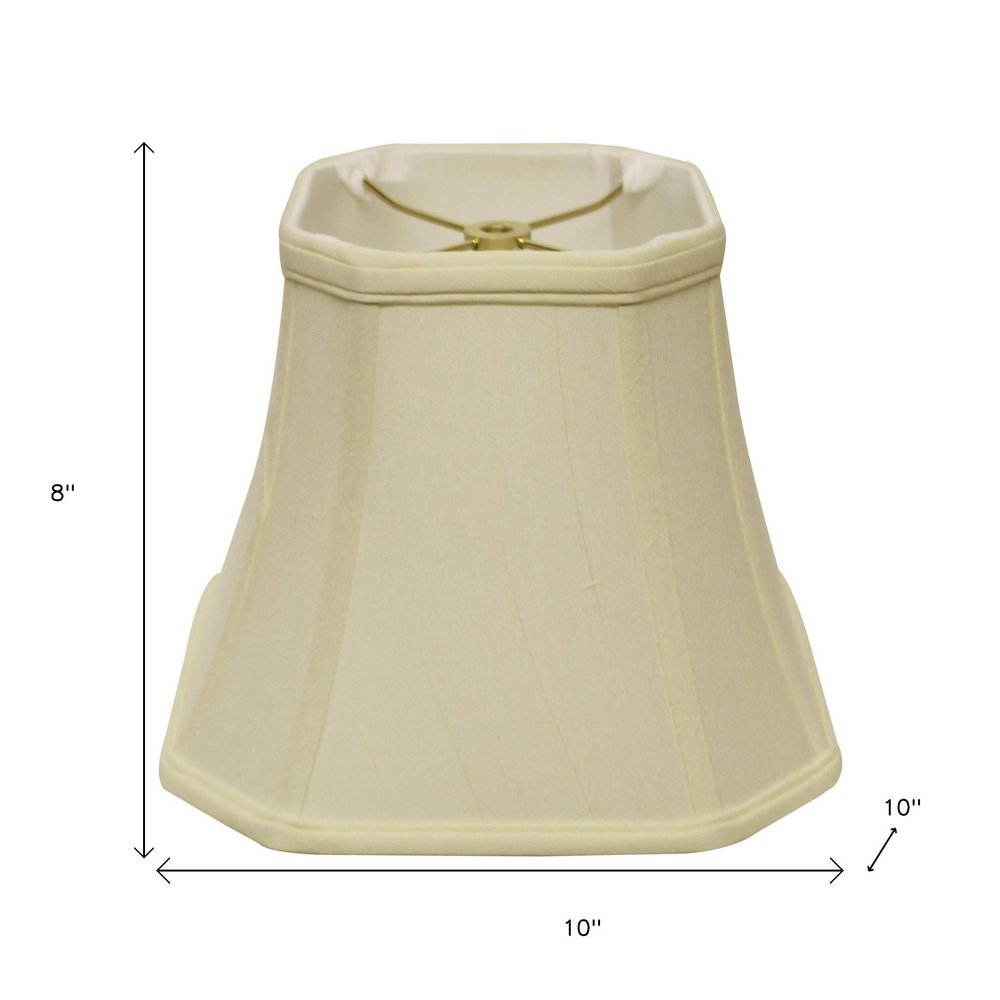 Ivory Monay Shantung Silk Square Lamp Shade