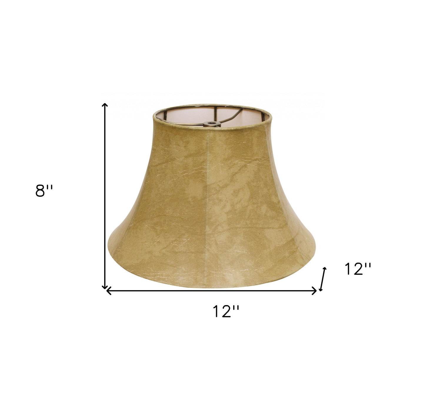 12" Faux Snakeskin Slanted Softback Parchment Lampshade