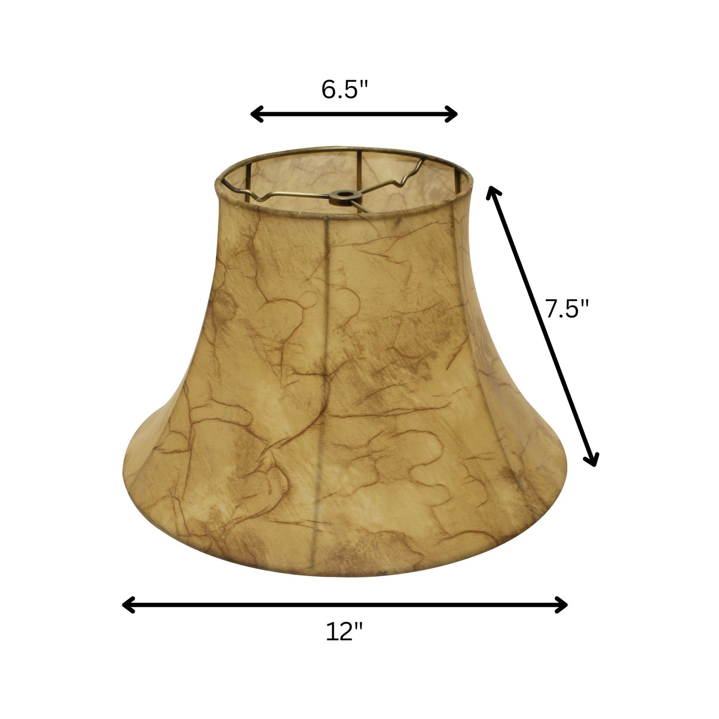 12" Antique Parchment Slanted Softback Lampshade