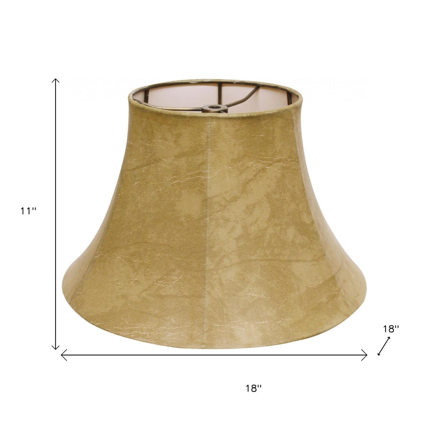 18" Faux Snakeskin Slanted Softback Parchment Lampshade
