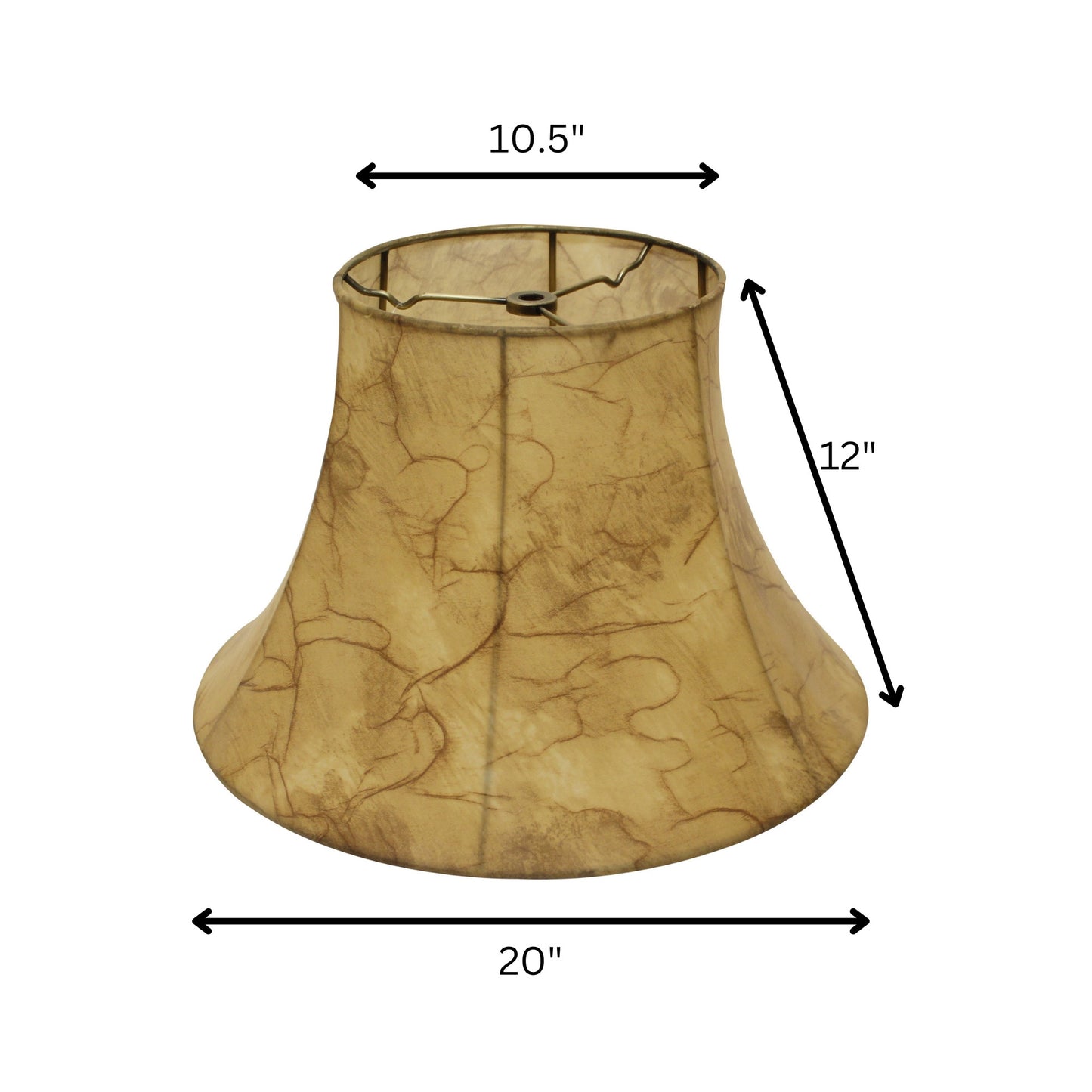 20" Antique Parchment Slanted Softback Lampshade