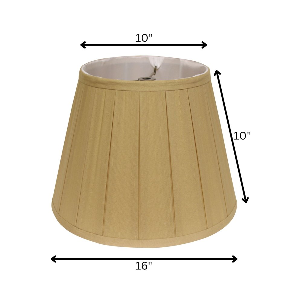 Camel Shantung Silk Empire Lamp Shade