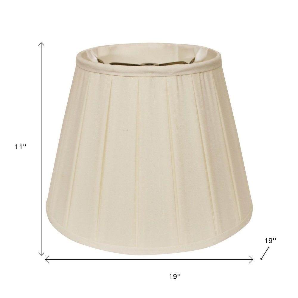 Ivory Shantung Silk Empire Lamp Shade