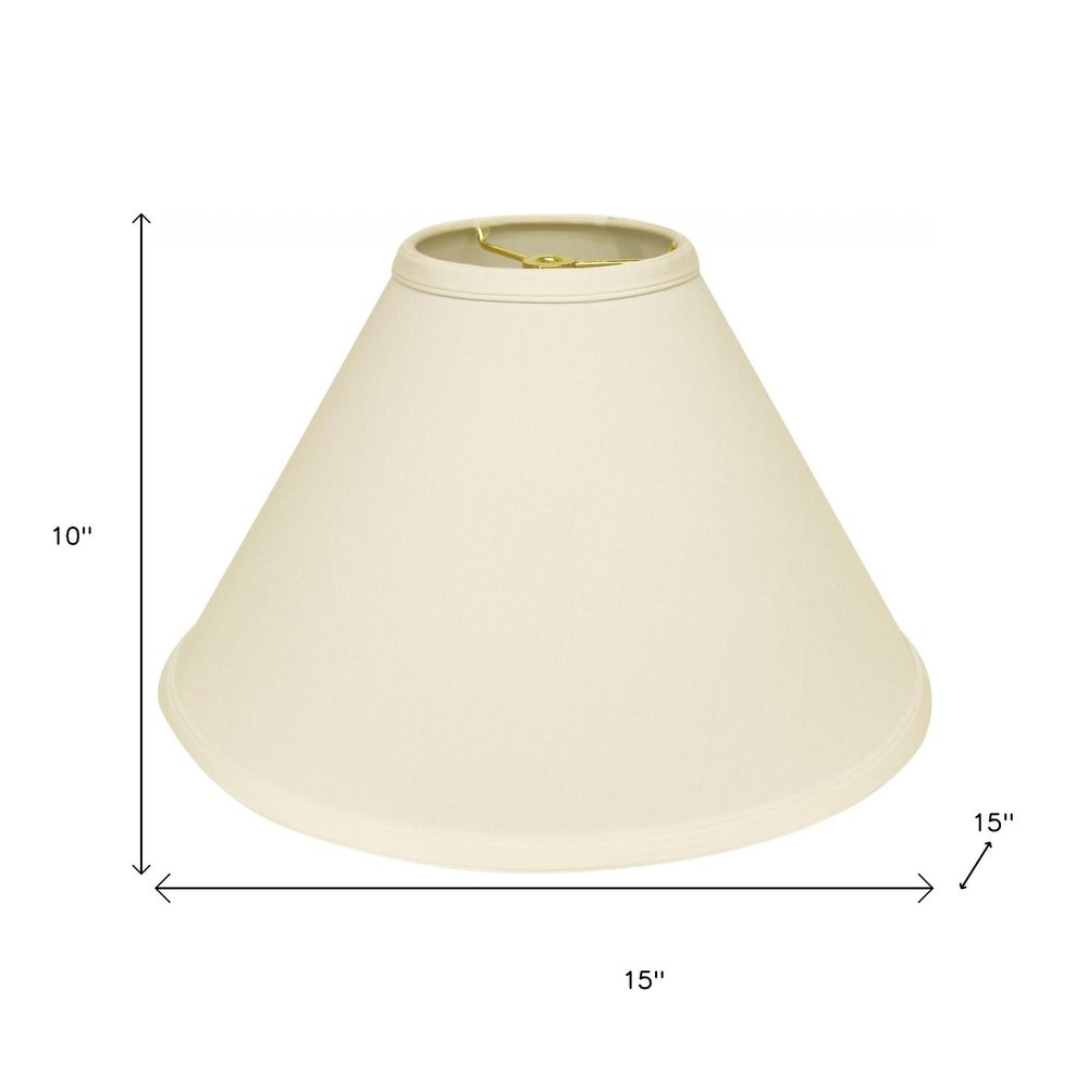 Ivory No Slub Innsbruck Cone Lamp Shade