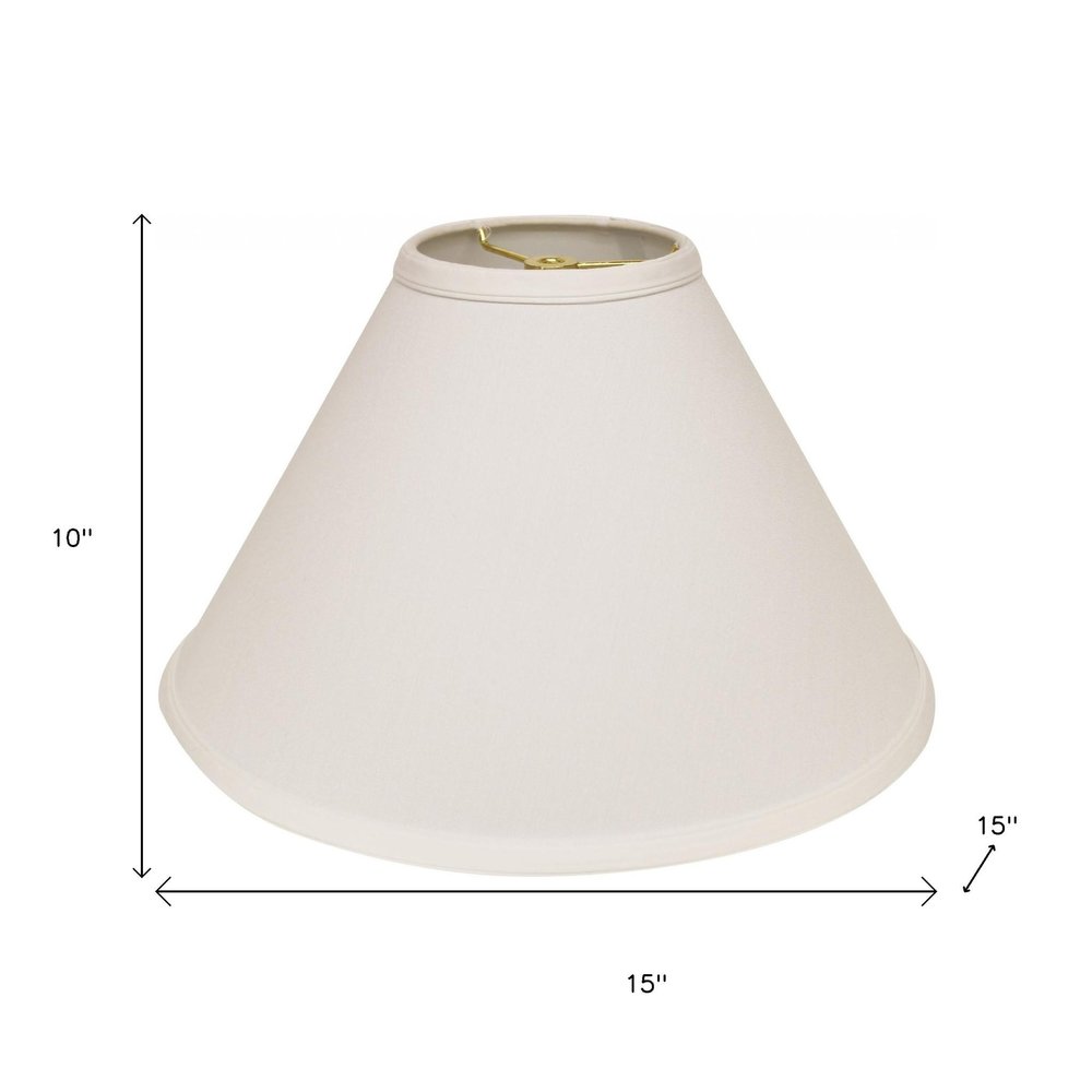 White No Slub Innsbruck Cone Lamp Shade