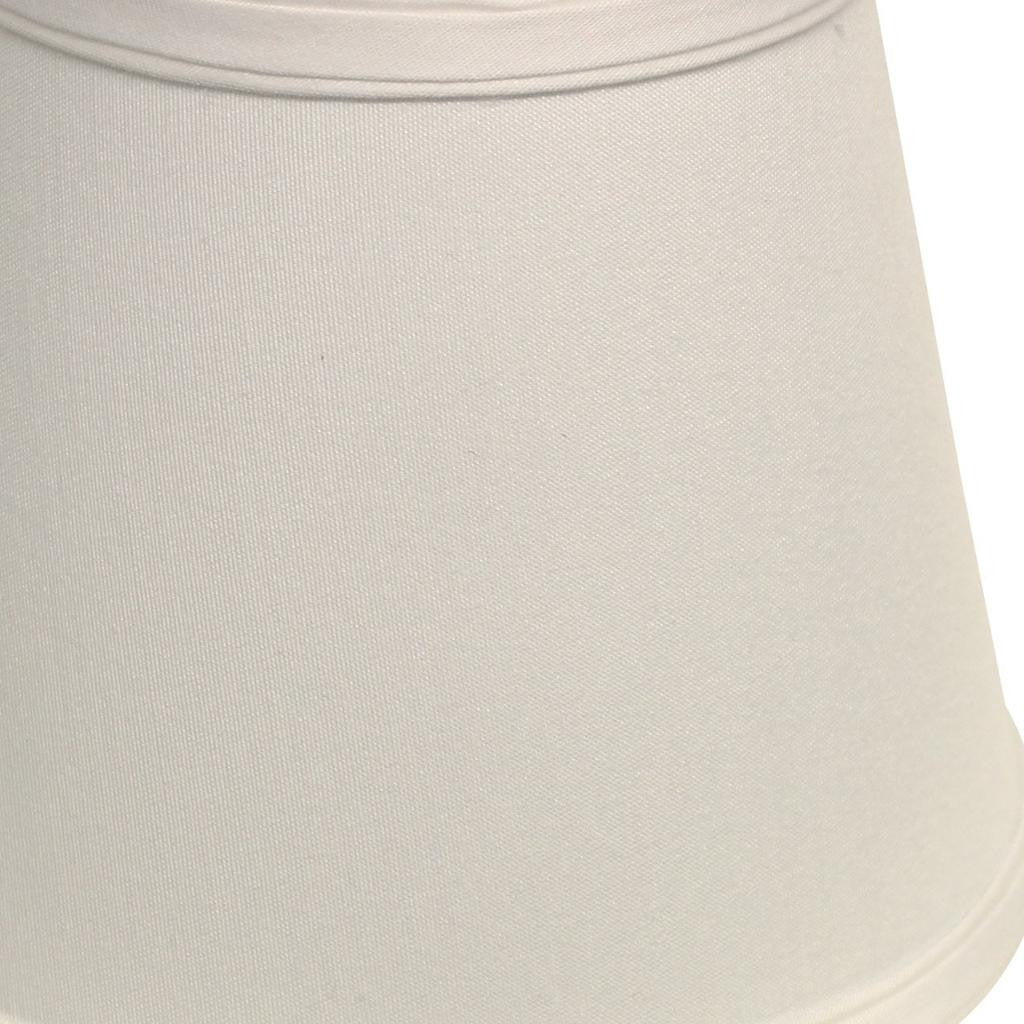 10" White Empire Hardback Slanted No Slub Lampshade