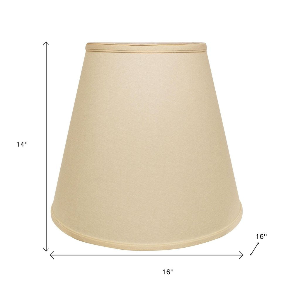 Beige Paper Empire Lamp Shade