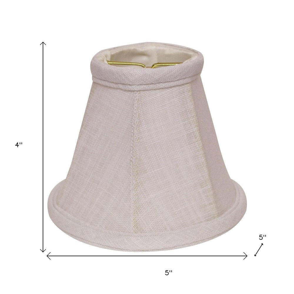 White Linen Empire Lamp Shade