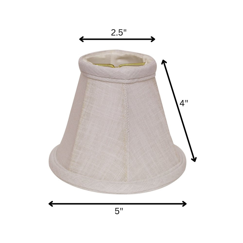 White Linen Empire Lamp Shade