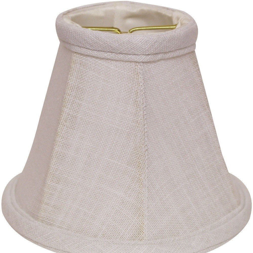 White Linen Empire Lamp Shade