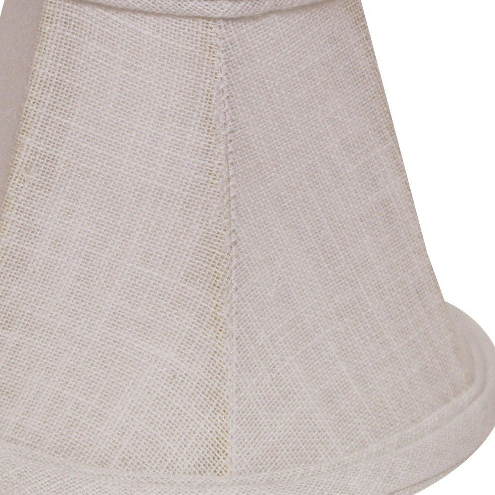 White Linen Empire Lamp Shade