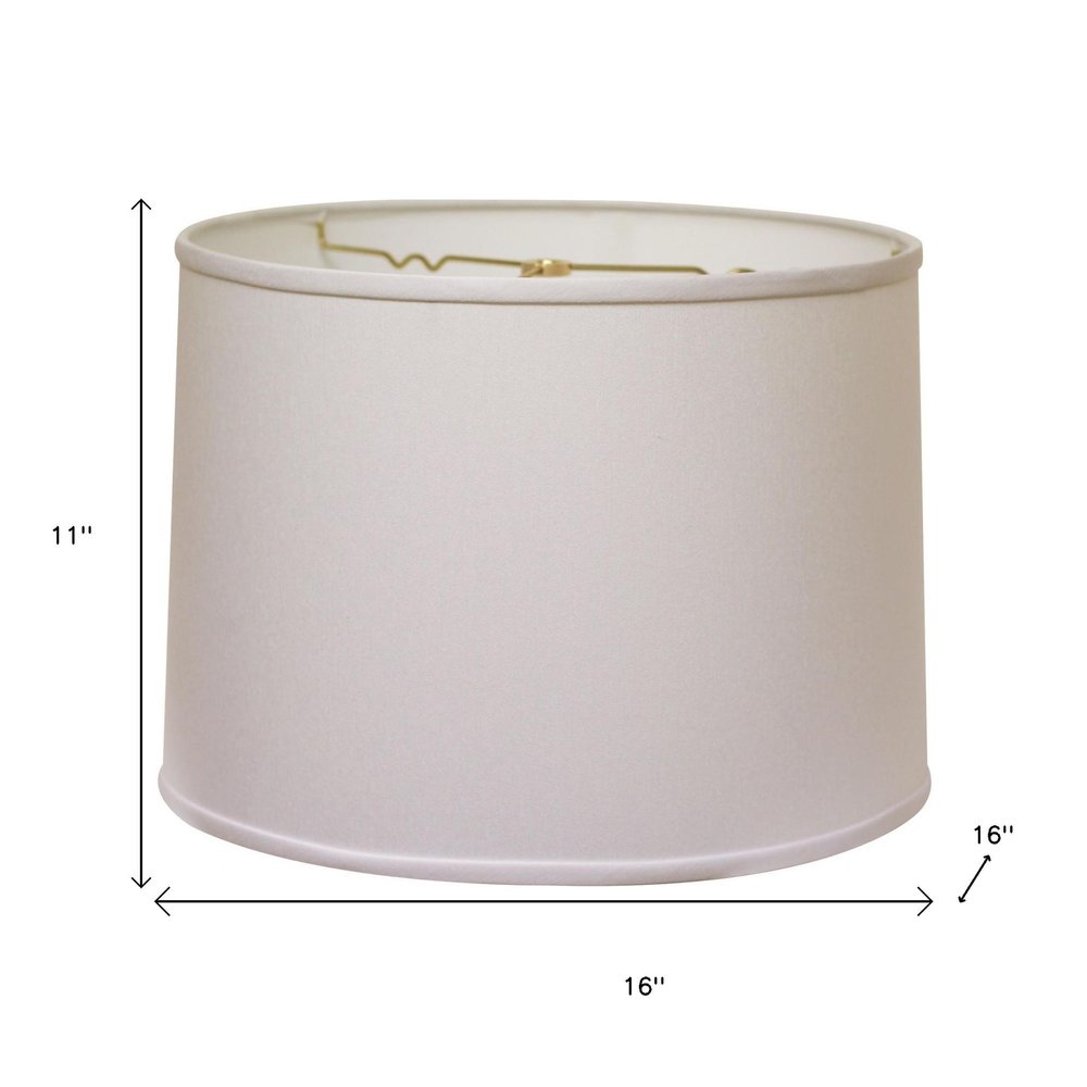 White No Slub Innsbruck Drum Lamp Shade