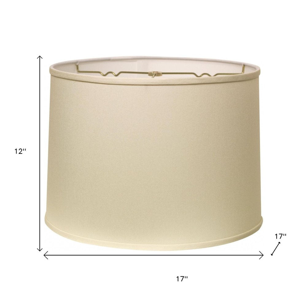 Ivory No Slub Innsbruck Drum Lamp Shade