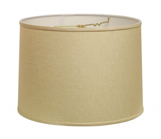 Beige Linen Drum Lamp Shade