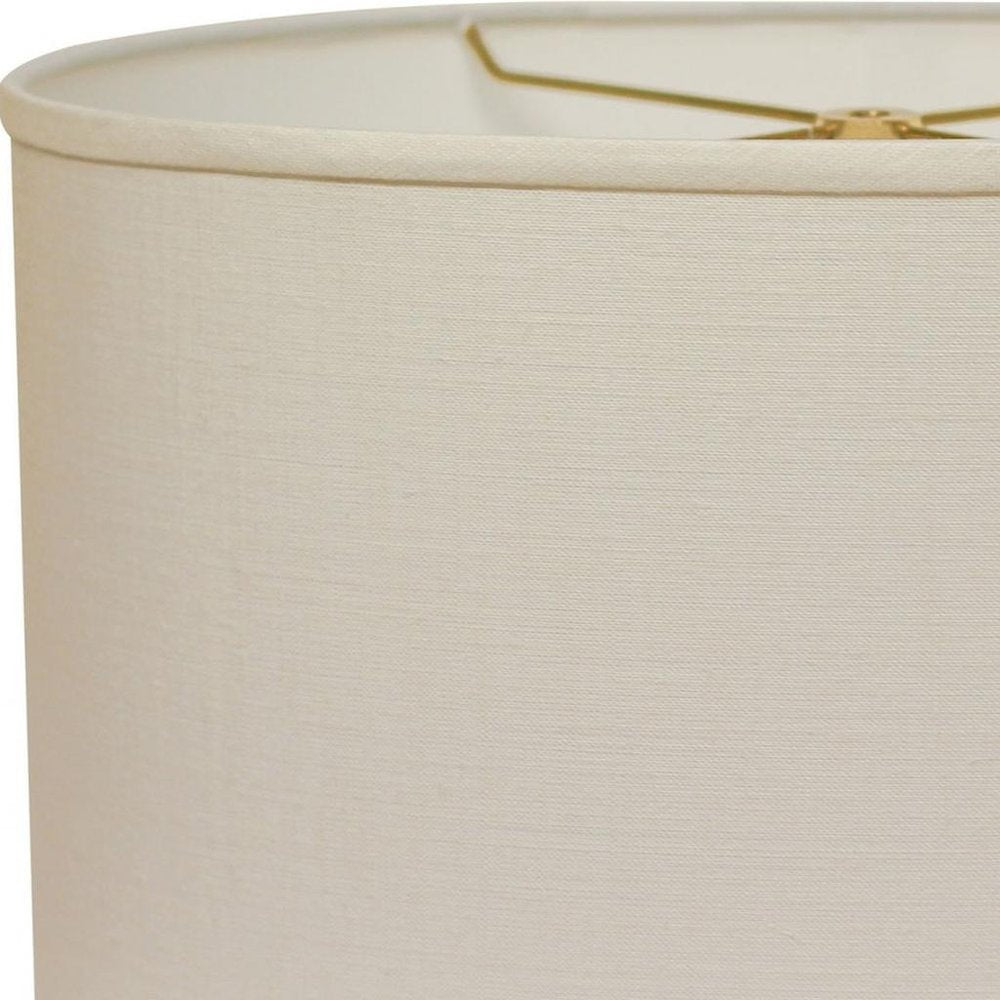 Beige Linen Oval Lamp Shade
