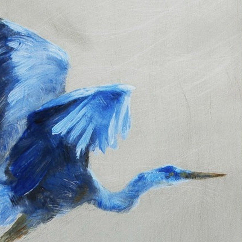 Set of Two Blue Heron Framed Art