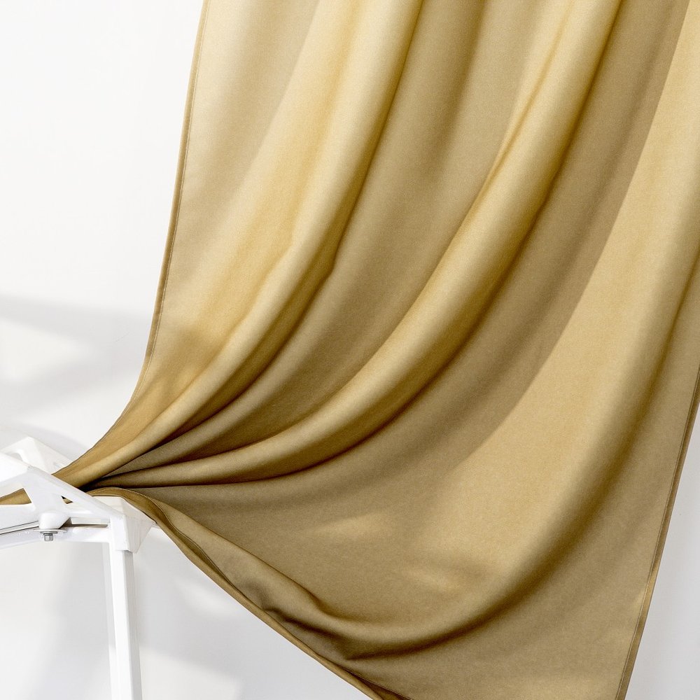 Set of Two 84" Gold Ombre Shades Window Panels