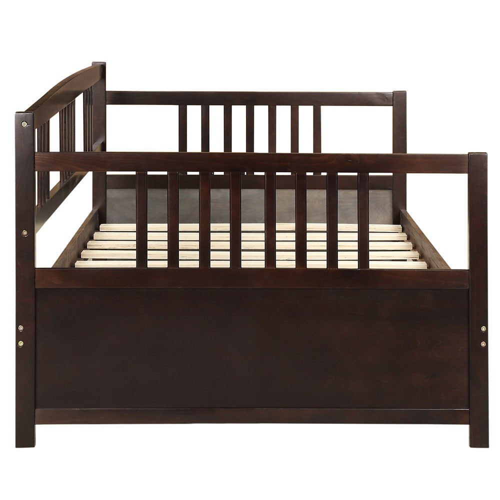 White Wood Twin Bed Frame