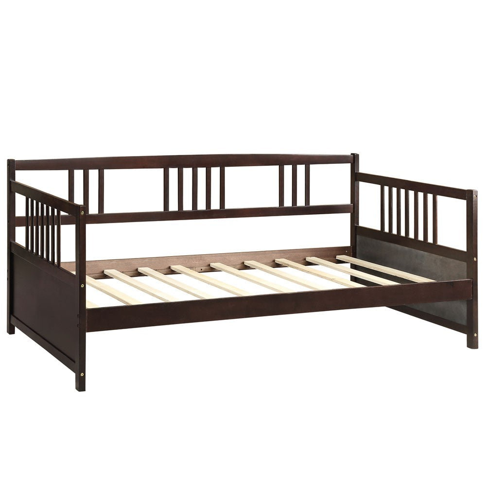 White Wood Twin Bed Frame