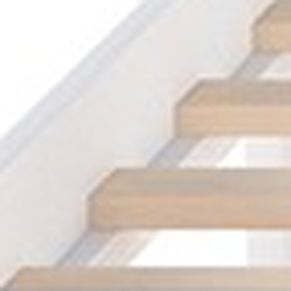 White Ribbed Texture Wood Full With Two Drawers Bed Frame