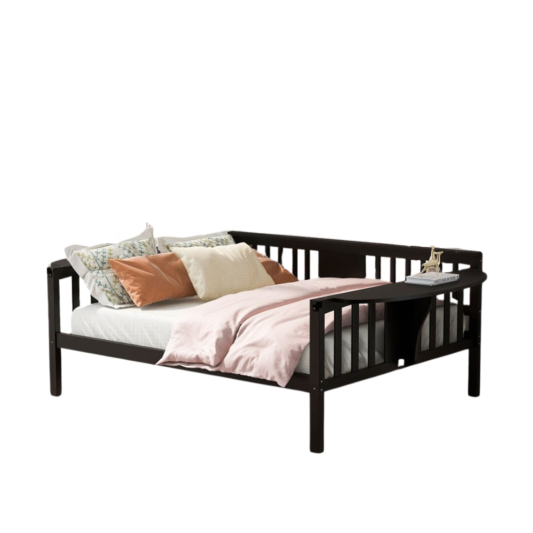 Espresso Wood Full Bed Frame