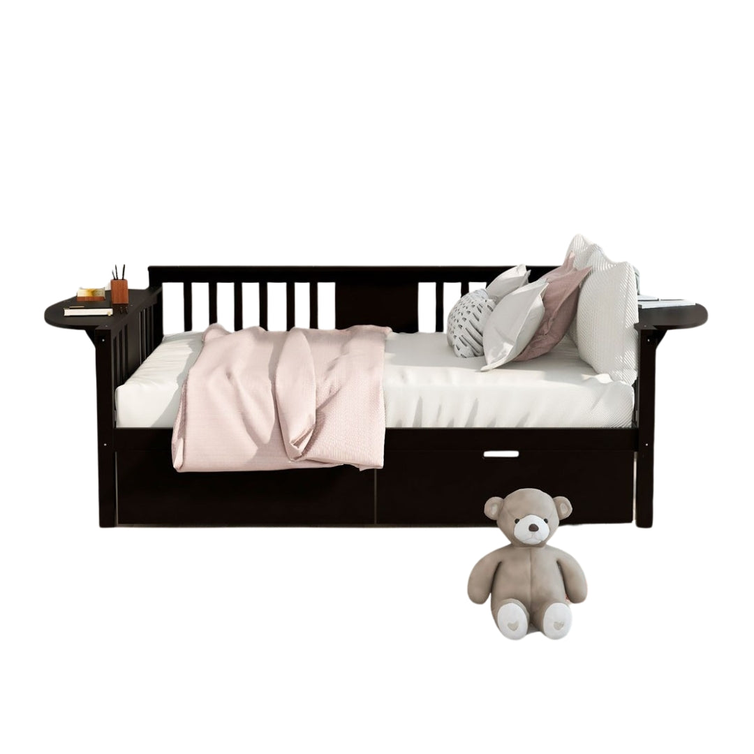 Espresso Wood Full Bed Frame