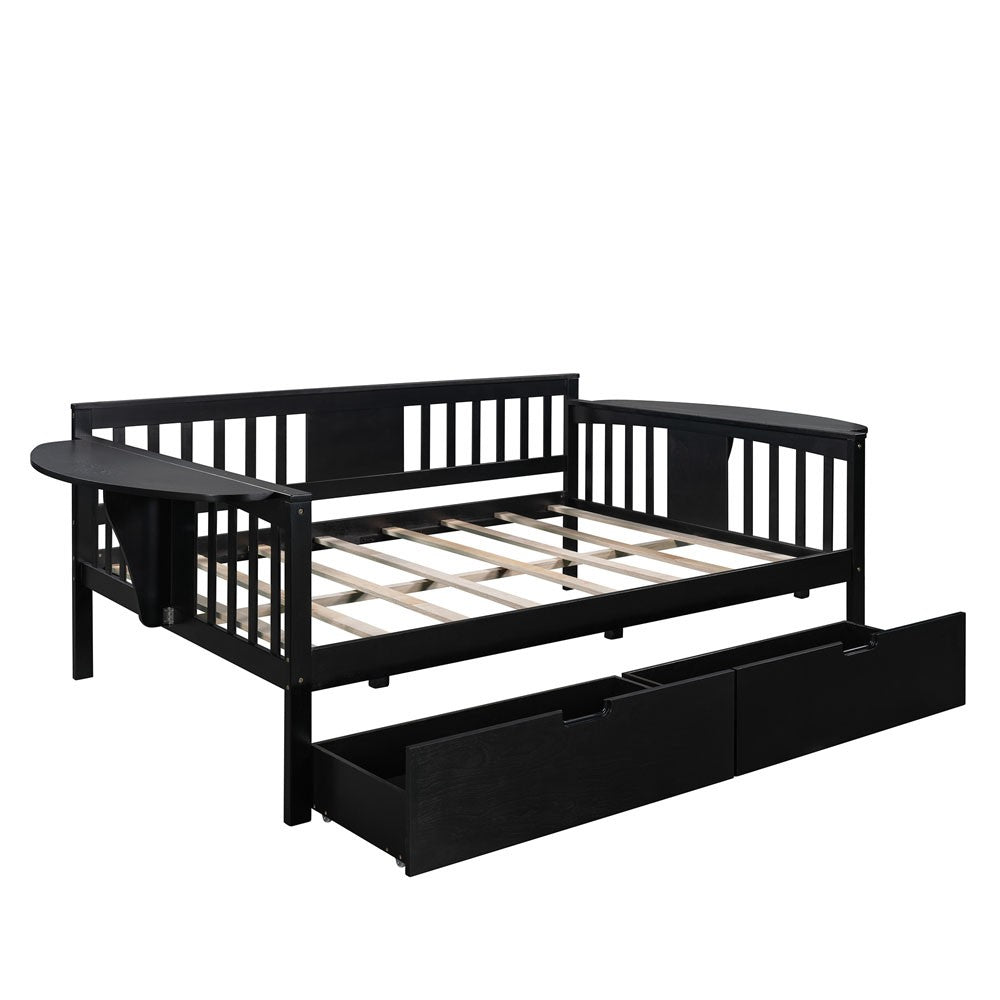 Espresso Wood Full Bed Frame